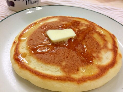 自家製HMでふっくらホットケーキ★コツはぽってり